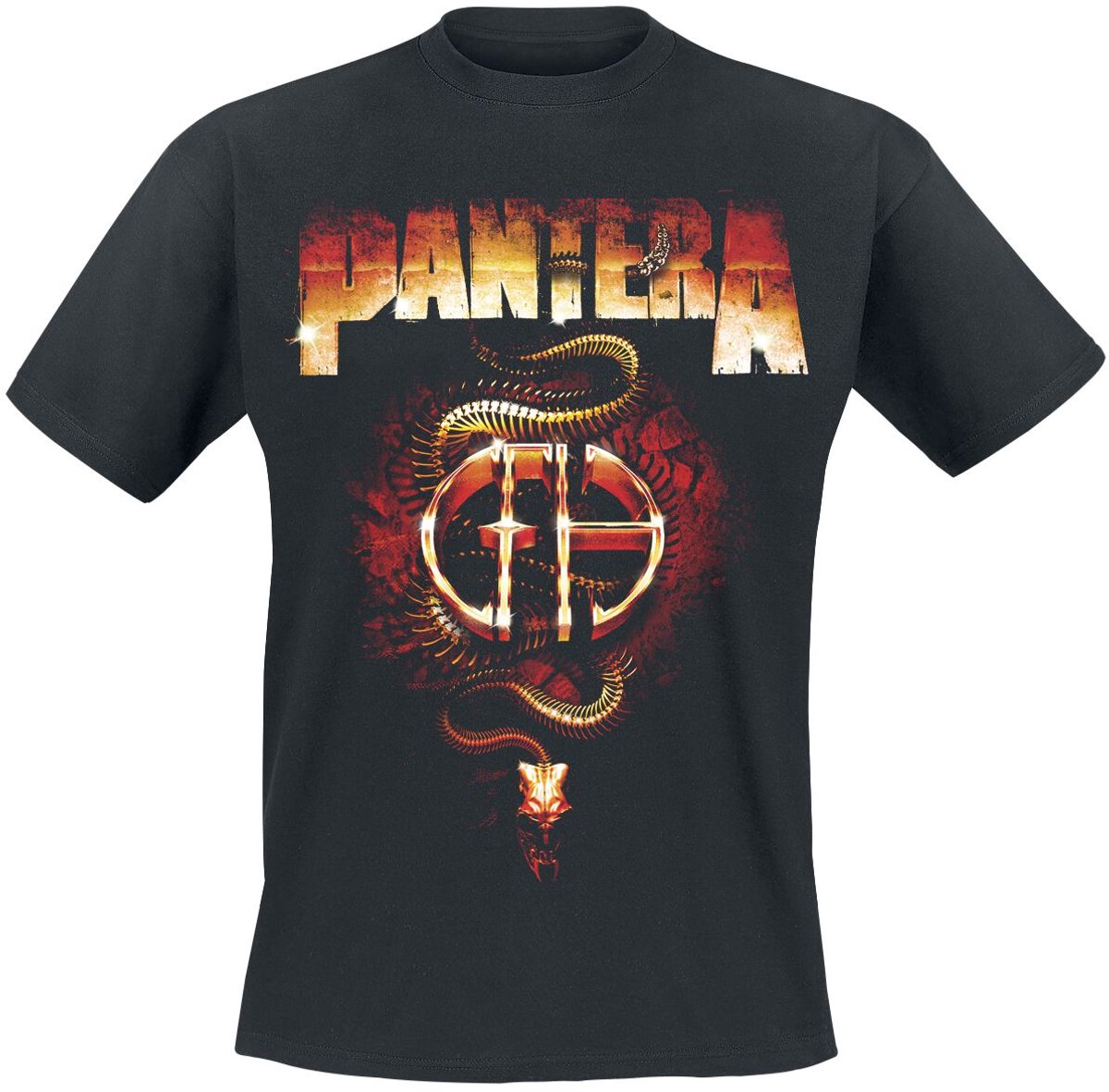 Pantera CFH Steel Snake Heren T-shirt - zwart - XXL
