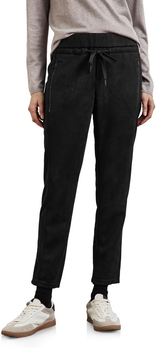 Street One dames broek in fluwelen look