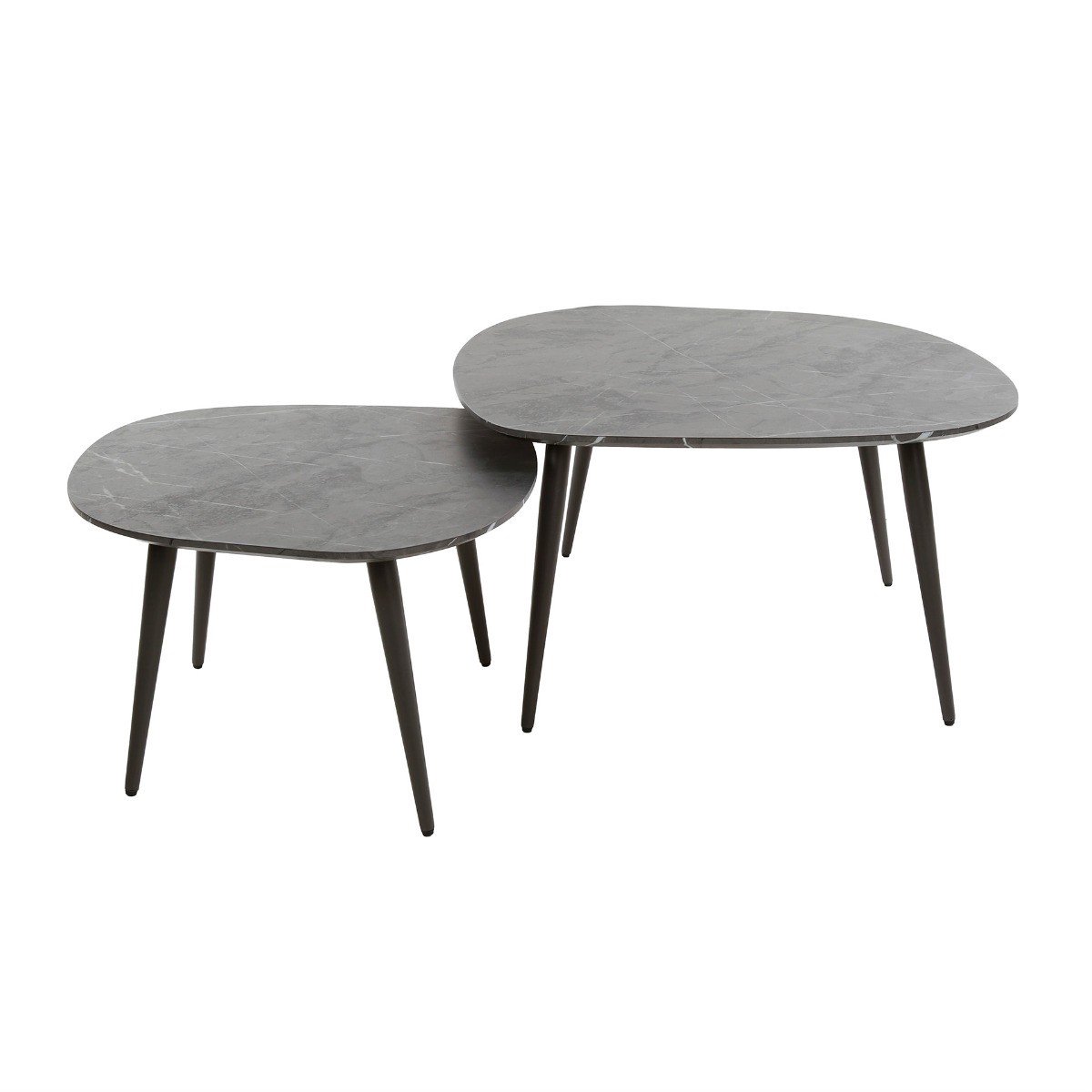 Fraaai - Connie salontafel set van 2 organisch - zwart/bruin