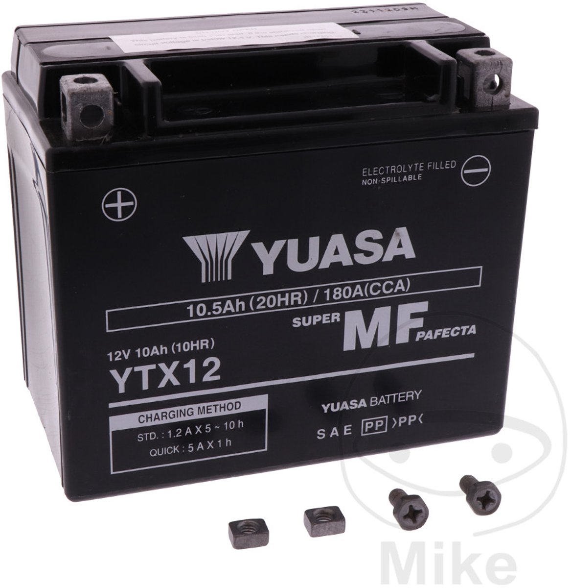 Yuasa Ytx12 Fa Accu Agm 12V 10Ah Factory Activated