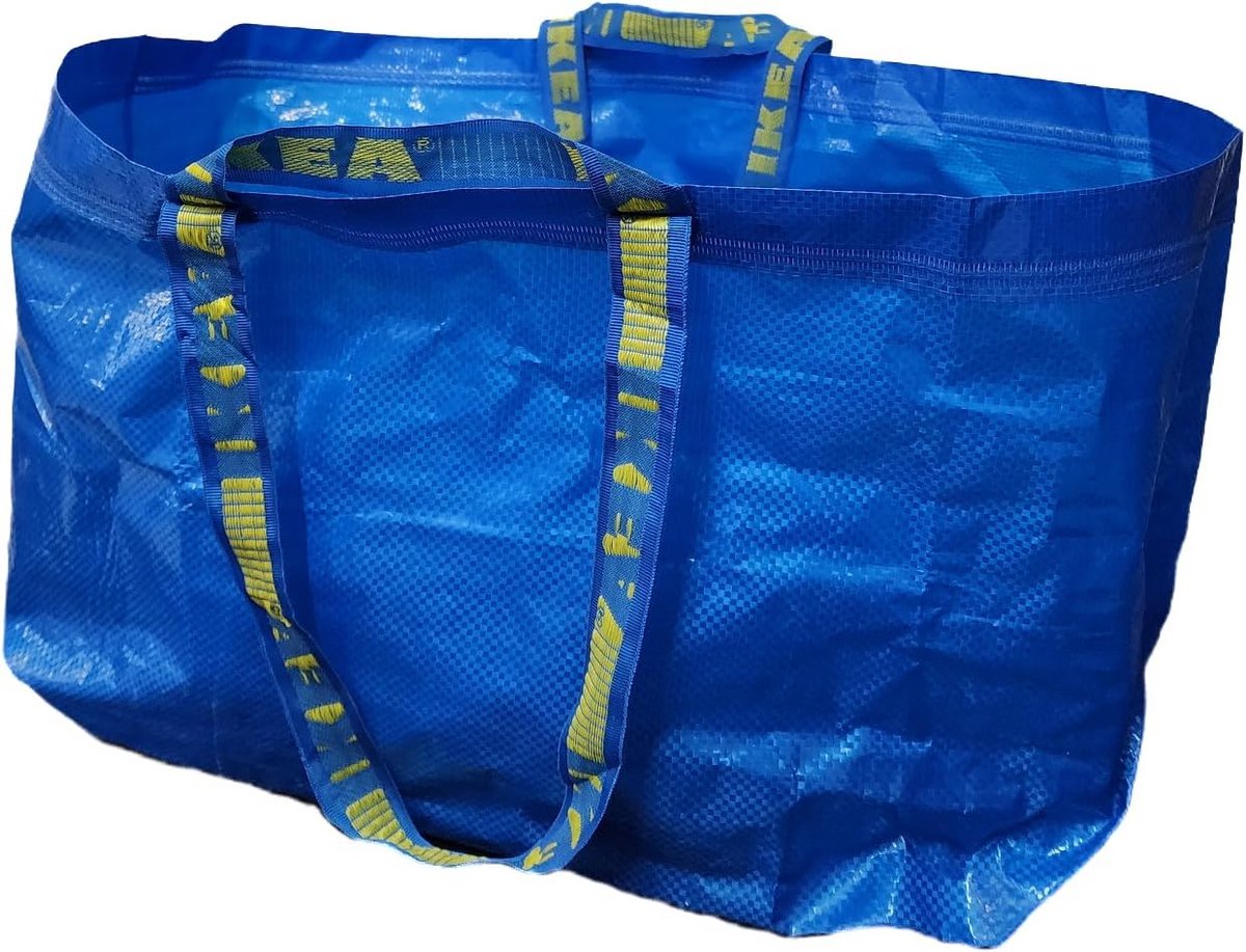 FRAKTA Draagtas Blauw 2 Stuks