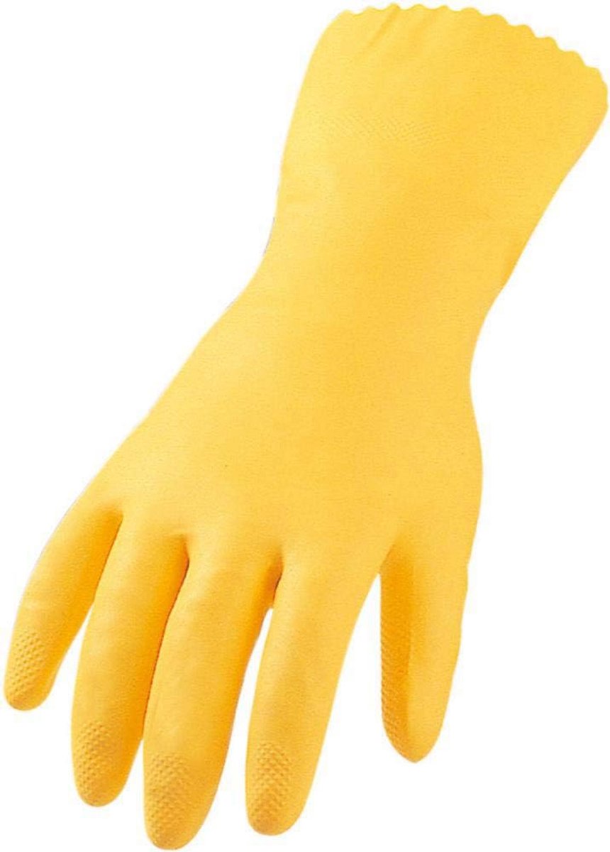 Professionele Nitril Huishoudhandschoenen Geel - Maat 10 - Sterk en Hygiënisch
