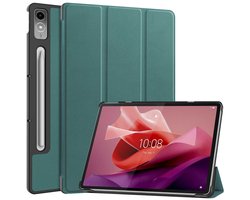 imoshion Tablet Hoes - Geschikt voor Lenovo Tab P12 - Trifold Bookcase - Donkergroen