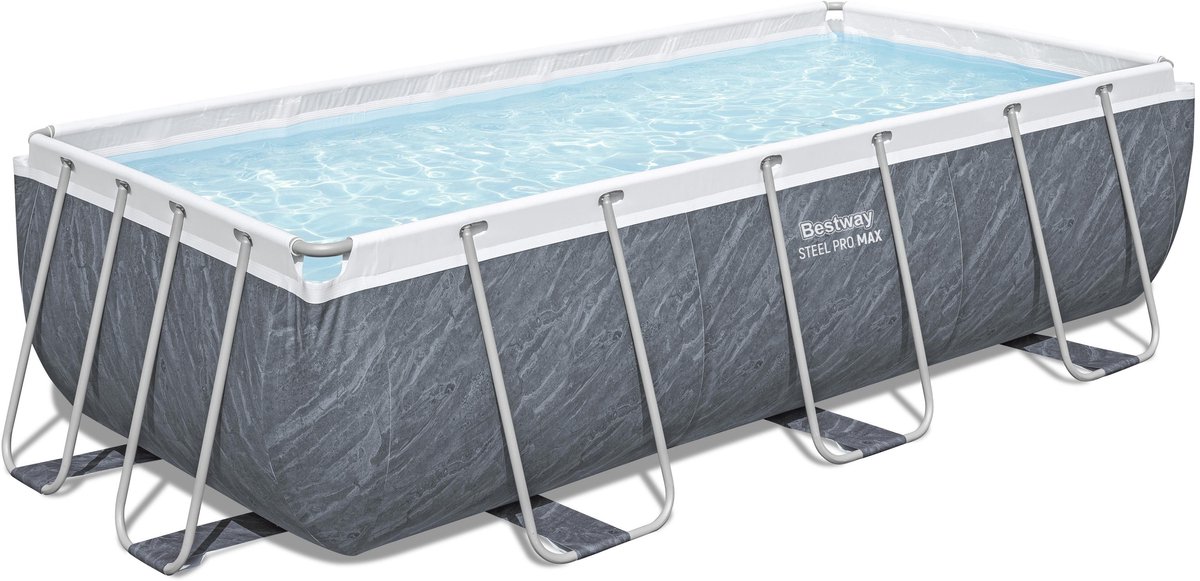 Bestway Power Steel zwembad 404 x 201 x 100 cm Rotan - met filterpomp