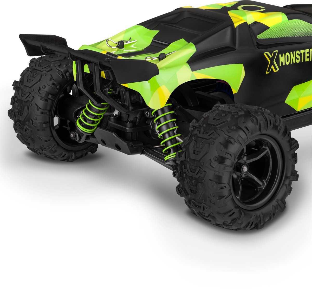 Overmax X-Monster 3.0 - RC Auto + Paars Auto Body - 4x4 wielaandrijving - Schaal 1:18 - 30km/h - Bestuurbare Auto - Volwassenen & Kinderen - Afstandsbestuurbare Auto - Offroad Monstertruck — afbeelding 15
