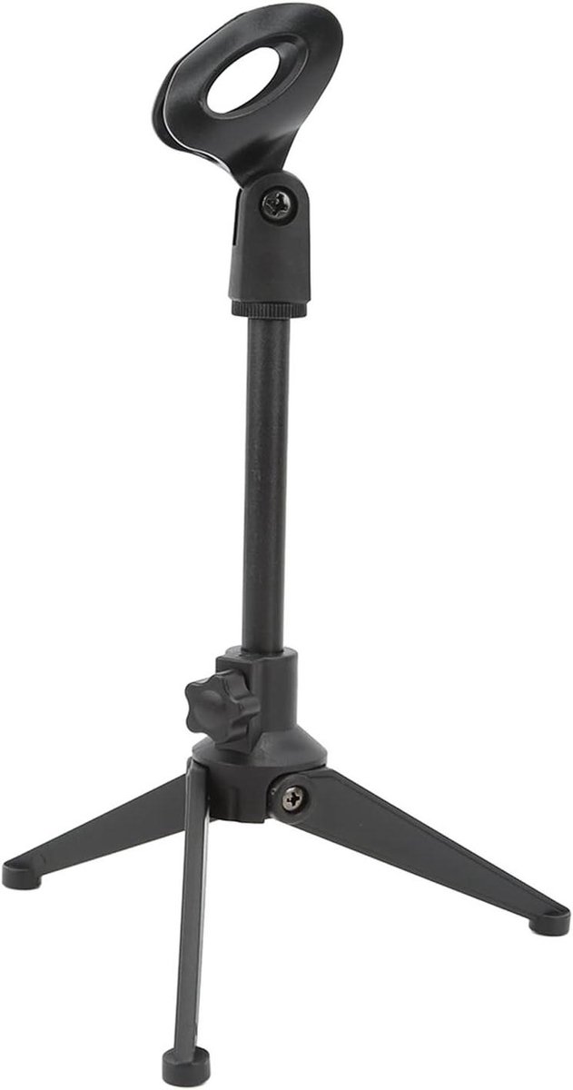 Desktop microfoonstandaard - verstelbaar mini statief voor tafel met cliphouder