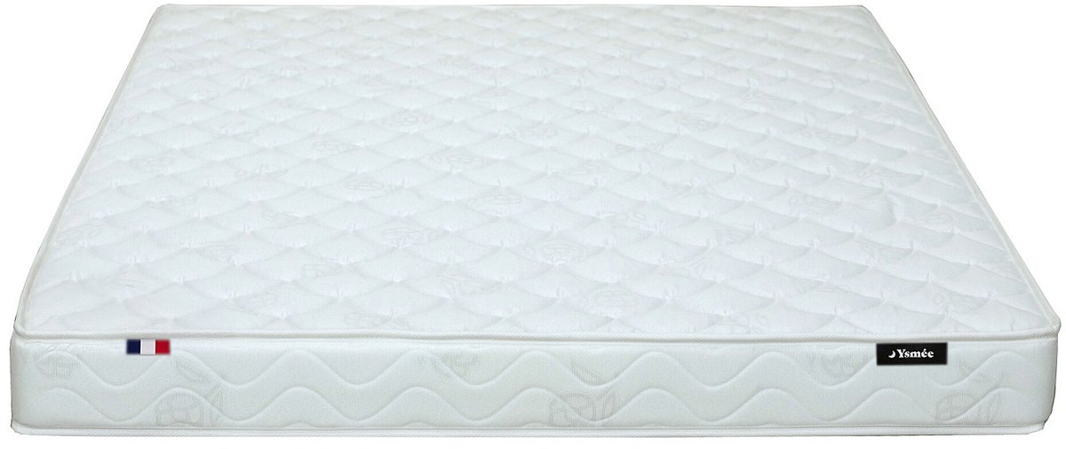 Vente-unique Schuimmatras 140 x 200 cm dikte 15 cm - ZEUS van YSMÉE L 200 cm x H 15 cm x D 140 cm Wit