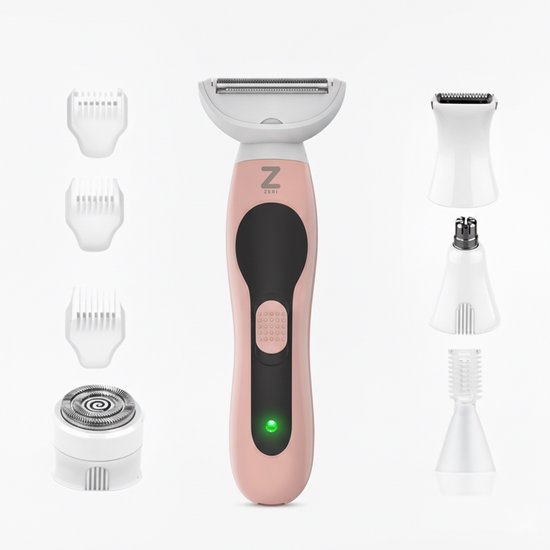 Ladyshave voor Vrouwen 5 in 1 - Scheerapparaat Dames - Neustrimmer - Bikinitrimmer - Trimmer Vrouw - Zeri