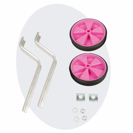 Voltano Zijwieltjes - Roze - 12-20 Inch - Zijwielen Voor Kinderfiets van Voltano — afbeelding 3