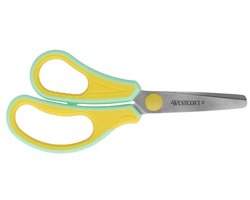 Westcott Kinderschaar Gripeeze 14cm Linkshandig - geel / mint - AC-E21573