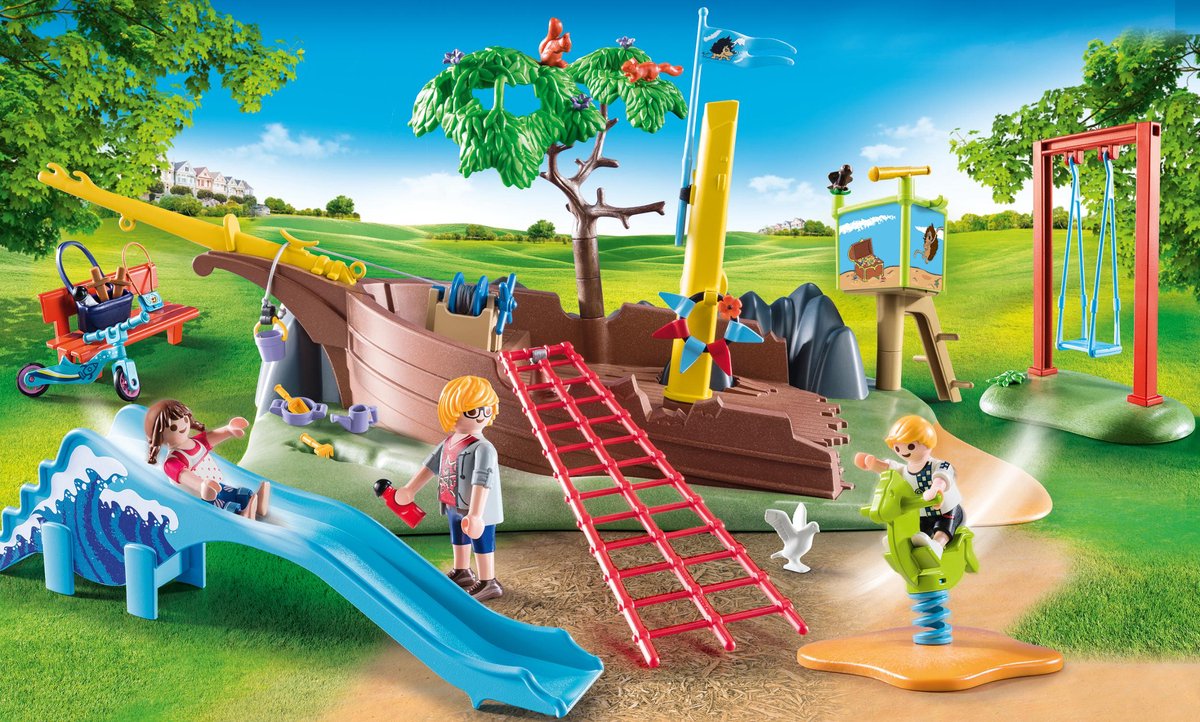 PLAYMOBIL City Life Avontuurlijke speeltuin met scheepswrak - 70741