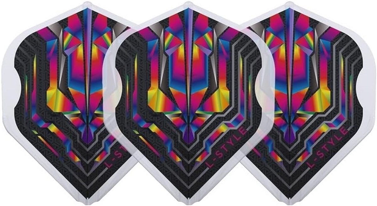 Champagne Flight Dart Flights - Clear Rainbow