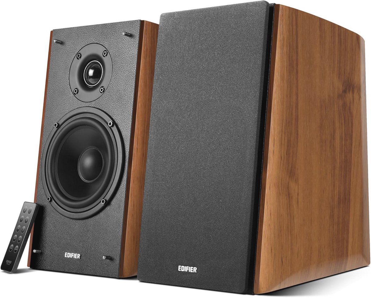 Bluetooth 2.0 Speaker Set met IR Afstandsbediening en Optische Ingang - 120 W, Warm Eiken