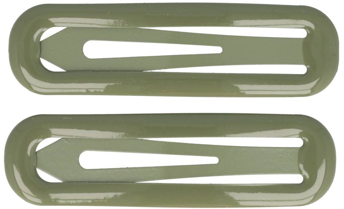 Haarsoires Haarspeld Klikklak 7cm - Epoxy - Groen- Set van 2 - Haarclip Speldjes - Makkelijk in Gebruik - Haaraccessoires voor Volwassenen & Kinderen - Hair Clip - Decoratieve Haaraccessoire