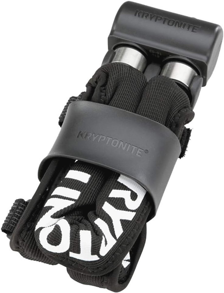 Vouwslot voor fiets met houder en sleutel, grijs, 95 cm