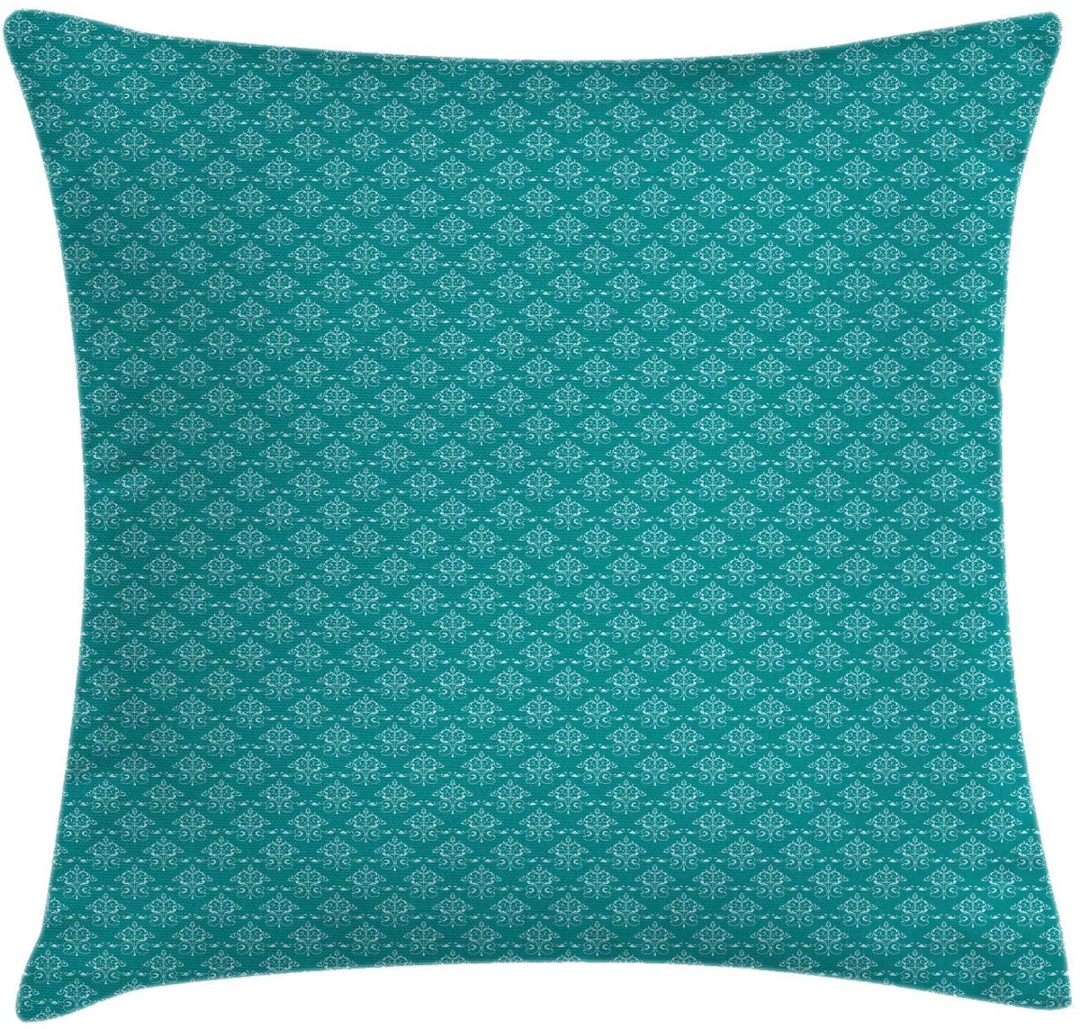 ABAKUHAUS Kussenhoes – Victoriaans Bloemen – 45x45 cm – Teal & Blassblauw