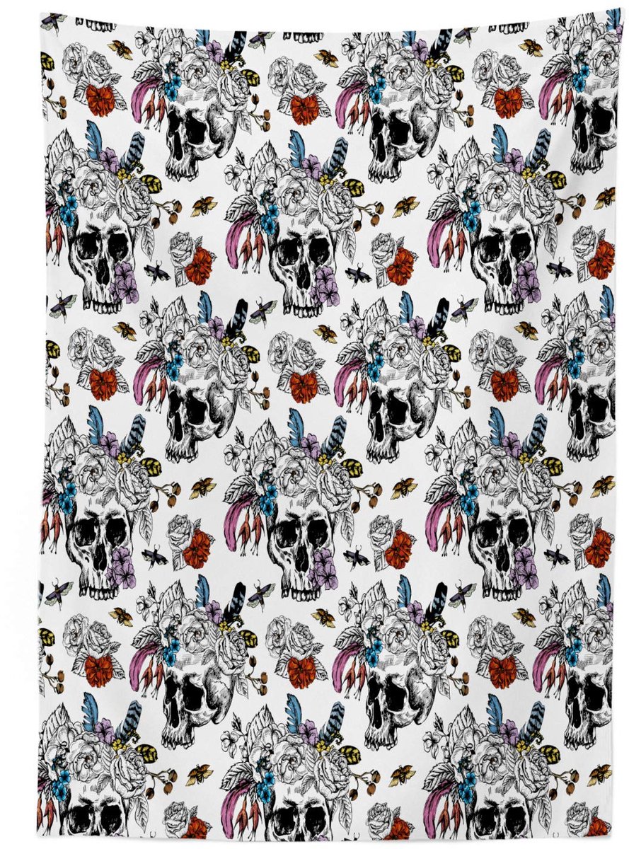 ABAKUHAUS Tafellaken 140x170 cm – Gothisch Dag van de Doden – Multi