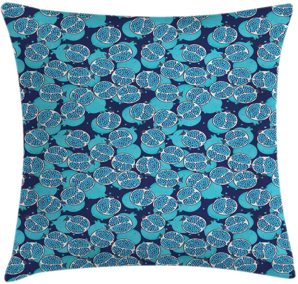 ABAKUHAUS Kussenhoes – Turquoise Blauw – 40x40 cm – dubbelzijdig, rits Türkis