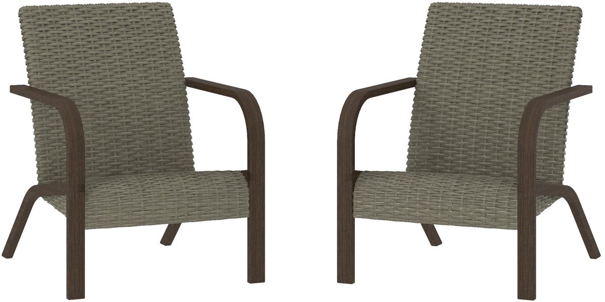 Smartwick-Loungestoel - Set van 2 - Grijs