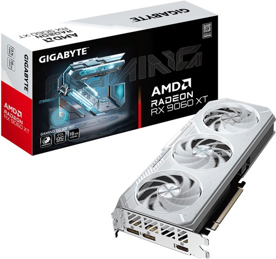 AMD Radeon RX 9060 XT 16GB GDDR6 PCIe 5.0 128-bit 7680×4320 1x HDMI 2x DisplayPort DirectX 12