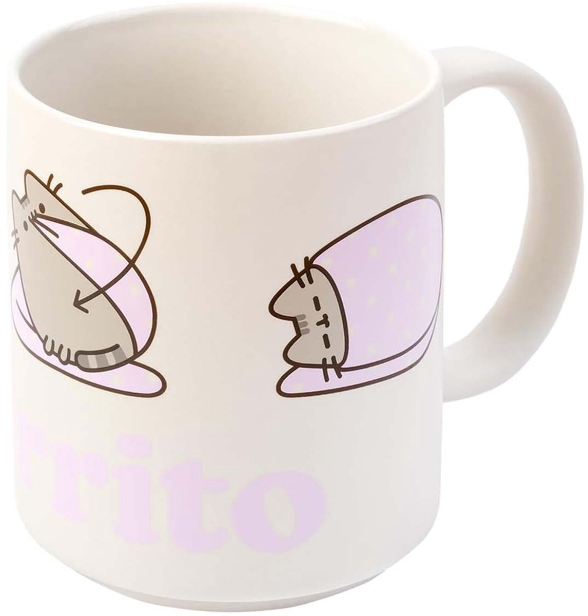 Pusheen, Keramische Mok 350ml Purrito Collectie Vaatwasmachinebestendig, Wit