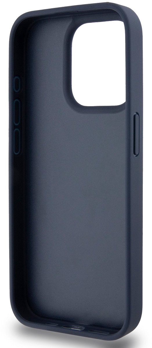 DKNY Checkered Printed Stripe Back Case - Geschikt voor Apple iPhone 15 Pro (6.1") - Blauw