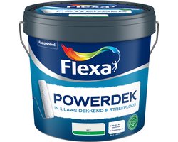 Flexa - Powerdek Muren & Plafonds - Wit - 5 L