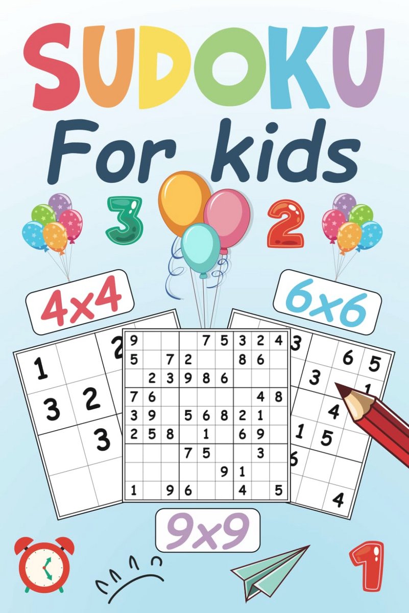 Sudoku Boeken voor Kinderen: 500 Puzzels met Verschillende Moeilijkheidsgraden