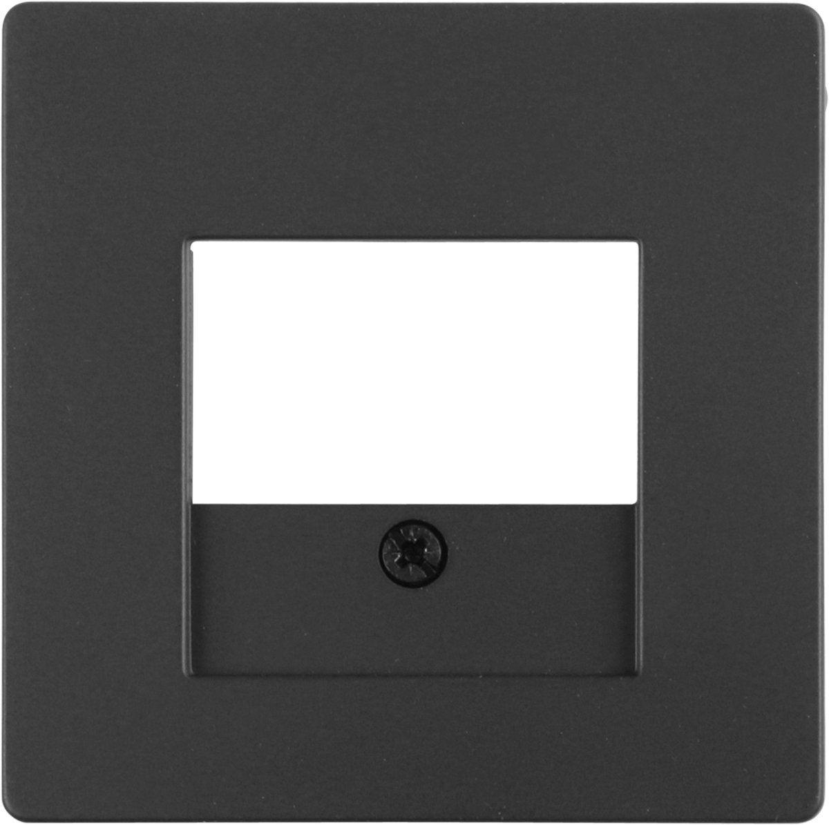 Berker Q1 afdekplaat - TAE/USB - RVS-kleur