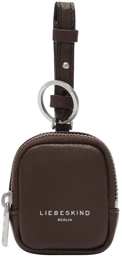 LIEBESKIND BERLIN Cuir sac d’accessoires Andrea Keyring Pouch Roasted Coconut marron foncé