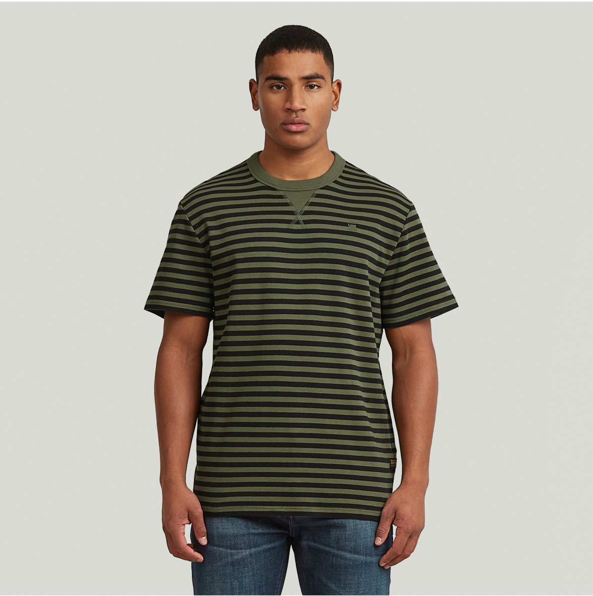 G-Star Nifous Stripe T-shirt Groen