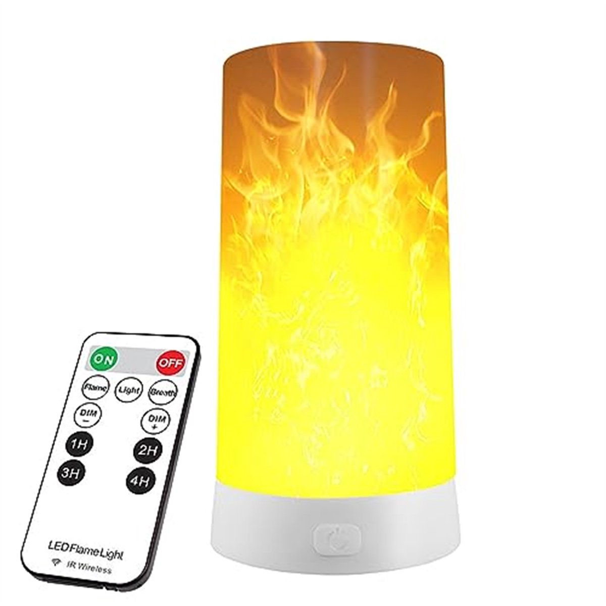 Ynkkvre - LED lamp - Vuurvlam Lamp - Kaarsen - LED Flame - Fakkel Lamp - Kaars Effect - Led Vlam Lamp - met Afstandsbediening - Bewegende Vlam - Dimbaar - Timer Functie - met Vlameffect - voor Thuis /Feest /Festival /Kerstmis /Kerstmis /Halloween