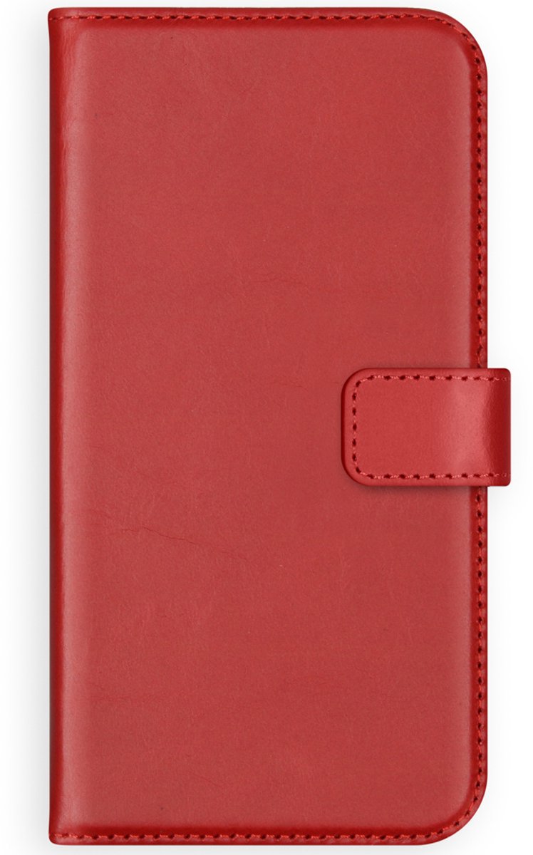 Selencia Hoesje - Geschikt voor Samsung Galaxy A30s / A50 - Echt Lederen Bookcase - Rood
