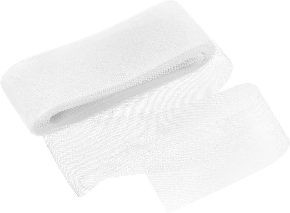 Paardenhaar vlecht rol 10 cm breed - 50 meter polyester voor trouwjurken en danskostuums