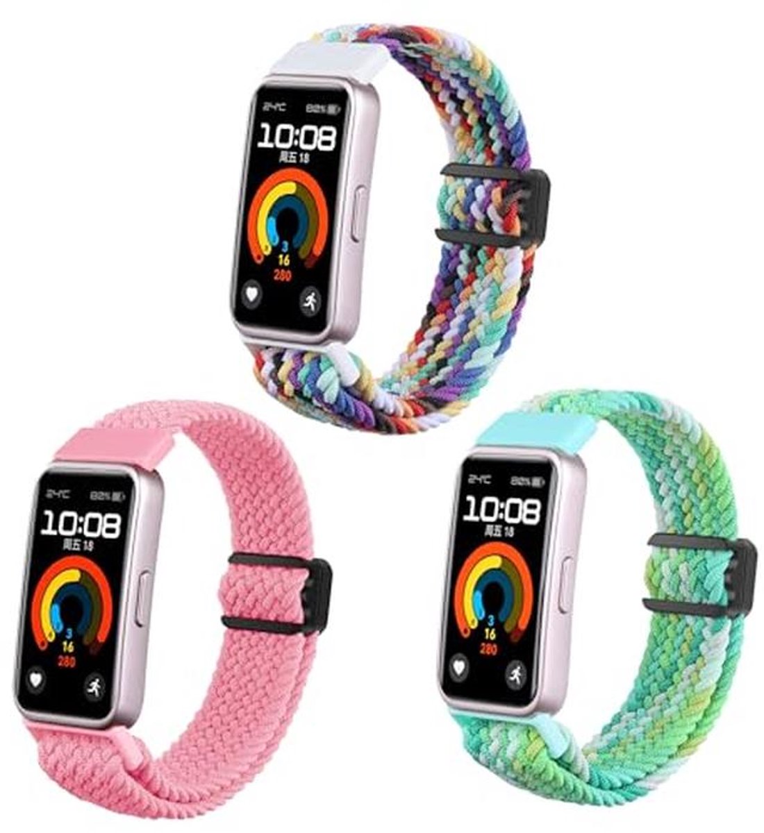 Zachte Elastische Nylon Sport Vervangband voor Smart Watches