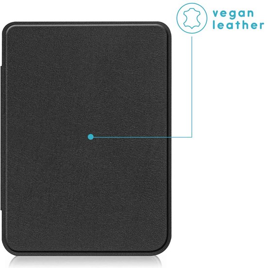 iMoshion Ereader Cover / Hoesje Geschikt voor Kobo Clara Colour / Kobo Clara BW - iMoshion Slim Hard Case Sleepcover Bookcase zonder stand - Zwart van iMoshion — afbeelding 4