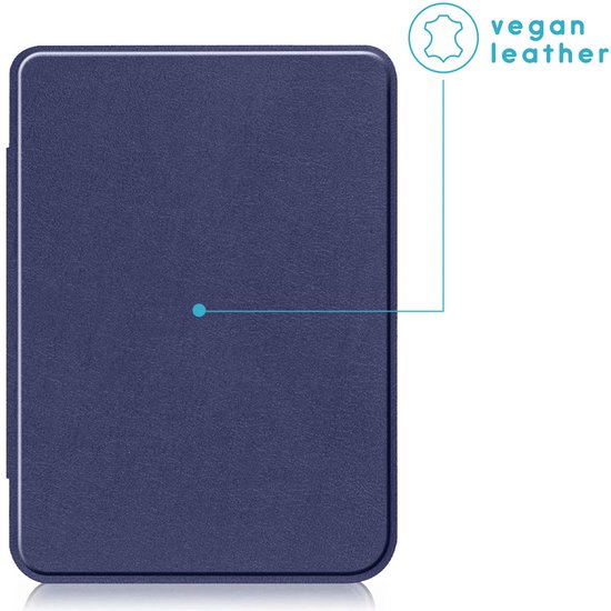 iMoshion Ereader Cover / Hoesje Geschikt voor Kobo Clara BW / Kobo Clara Colour - iMoshion Slim Hard Case Sleepcover Bookcase zonder stand - Donkerblauw van iMoshion — afbeelding 4