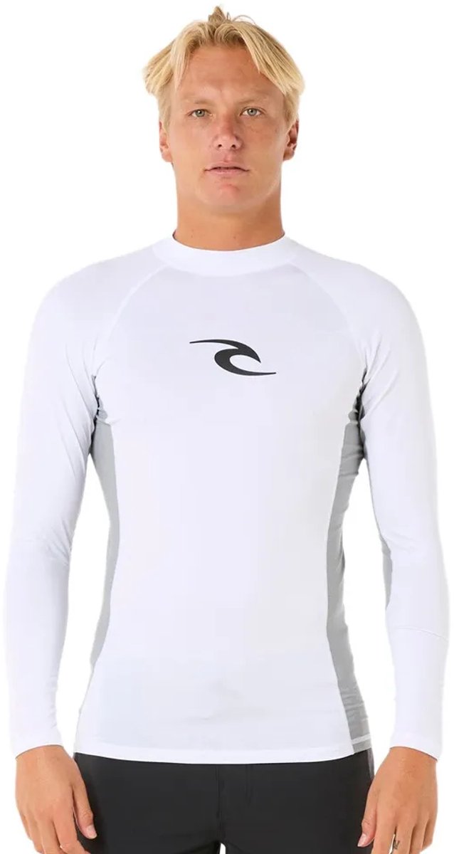Rip Curl Waves Upf Perf Rash Guard Met Lange Mouwen Man Wit