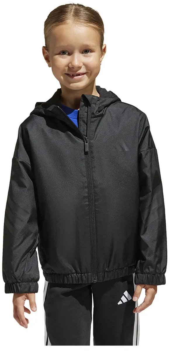 Adidas Fleece Jas 5-6 Years Jongens Meisjes Zwart