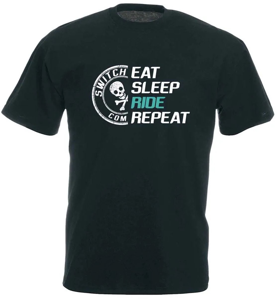 Switch Ride T-shirt Met Korte Mouwen Man Zwart