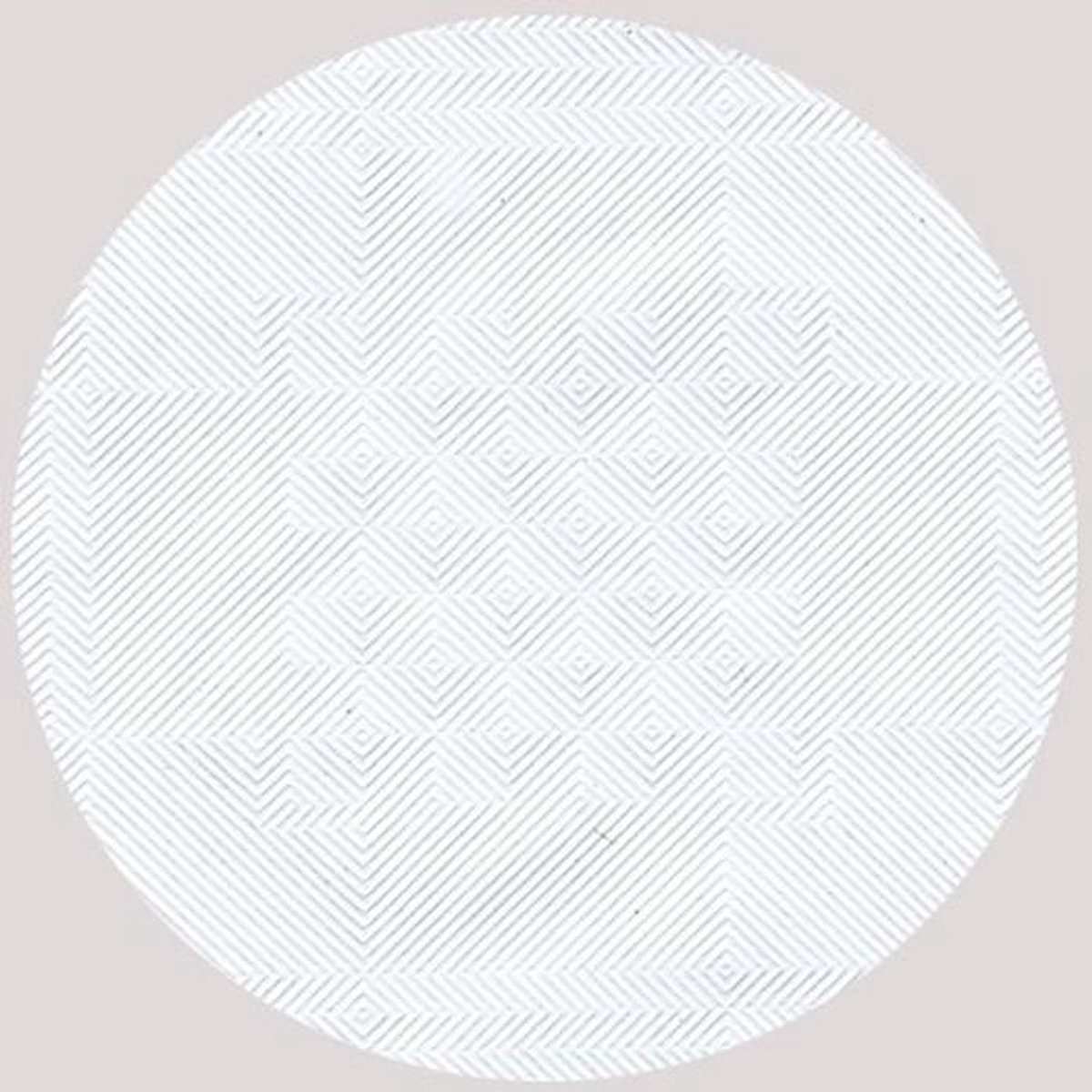 Papieren tafelkleed met damast reliëf - 100m x 1m - Wit