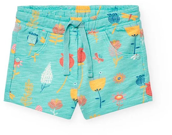 Boboli Fleece Printed Korte Broek Blauw 6 Years Kinderen