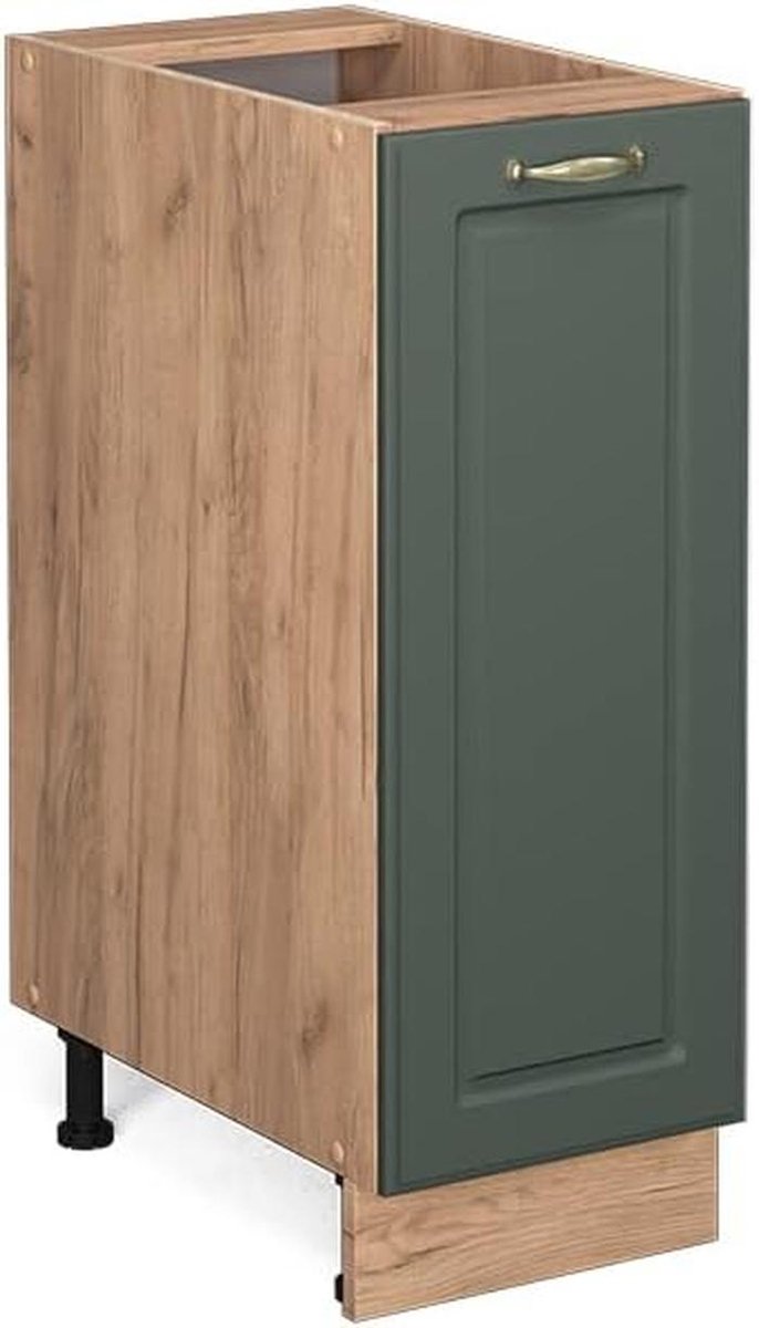 Apotheekkast Groen-Goud Landhuis Krachtige Eik 30 cm
