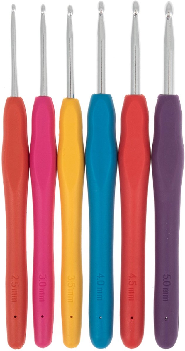 Milward Soft Grip haaknaald: 6 haaknaalden