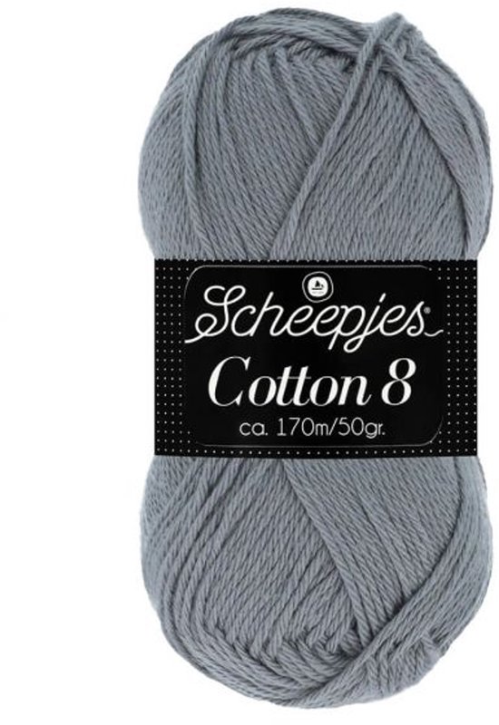Scheepjes Cotton 8 50g - 710 Grijs