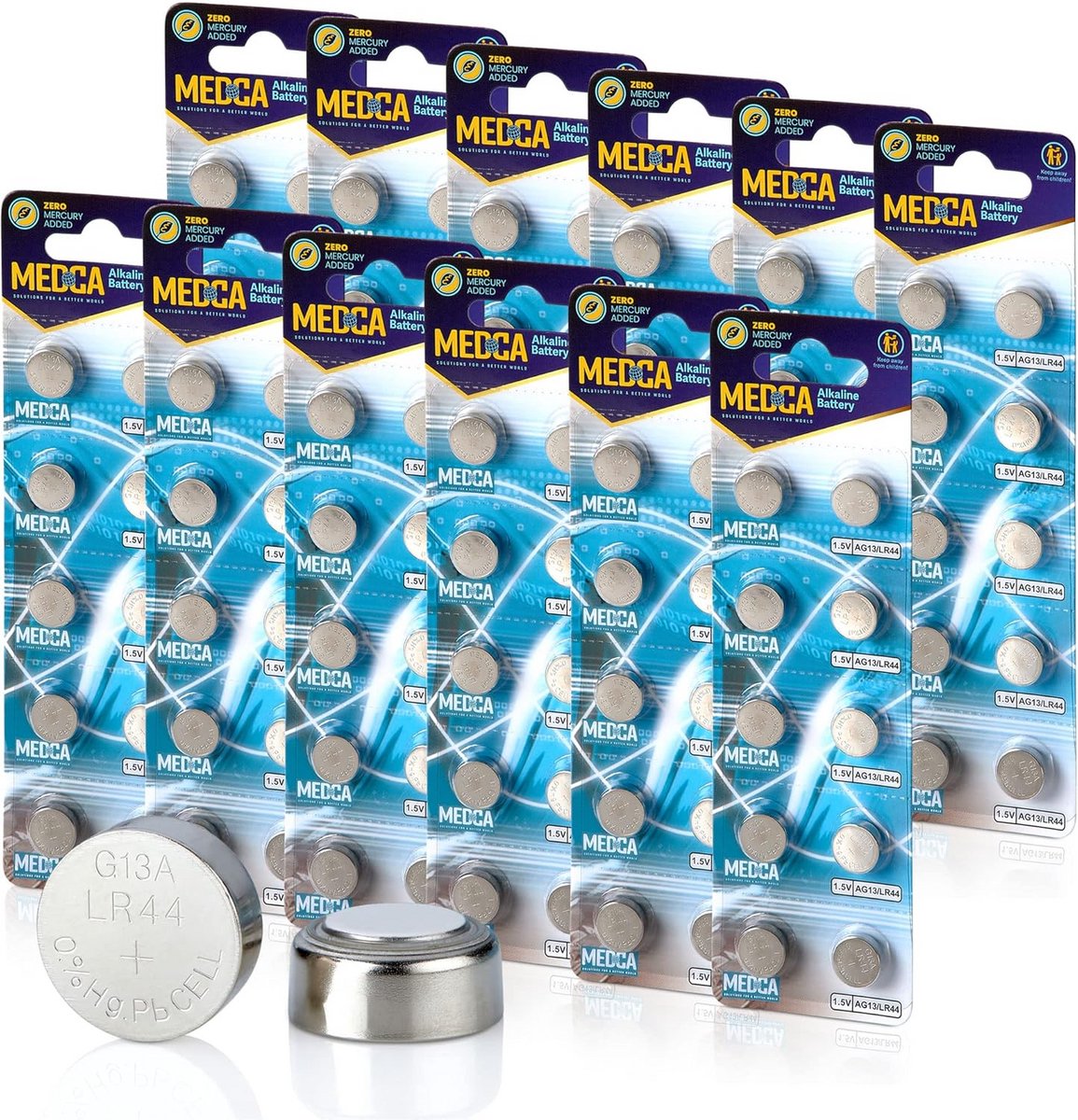 LR44 Knoopcelbatterijen - 120 Stuks - 1.5V Alkaline