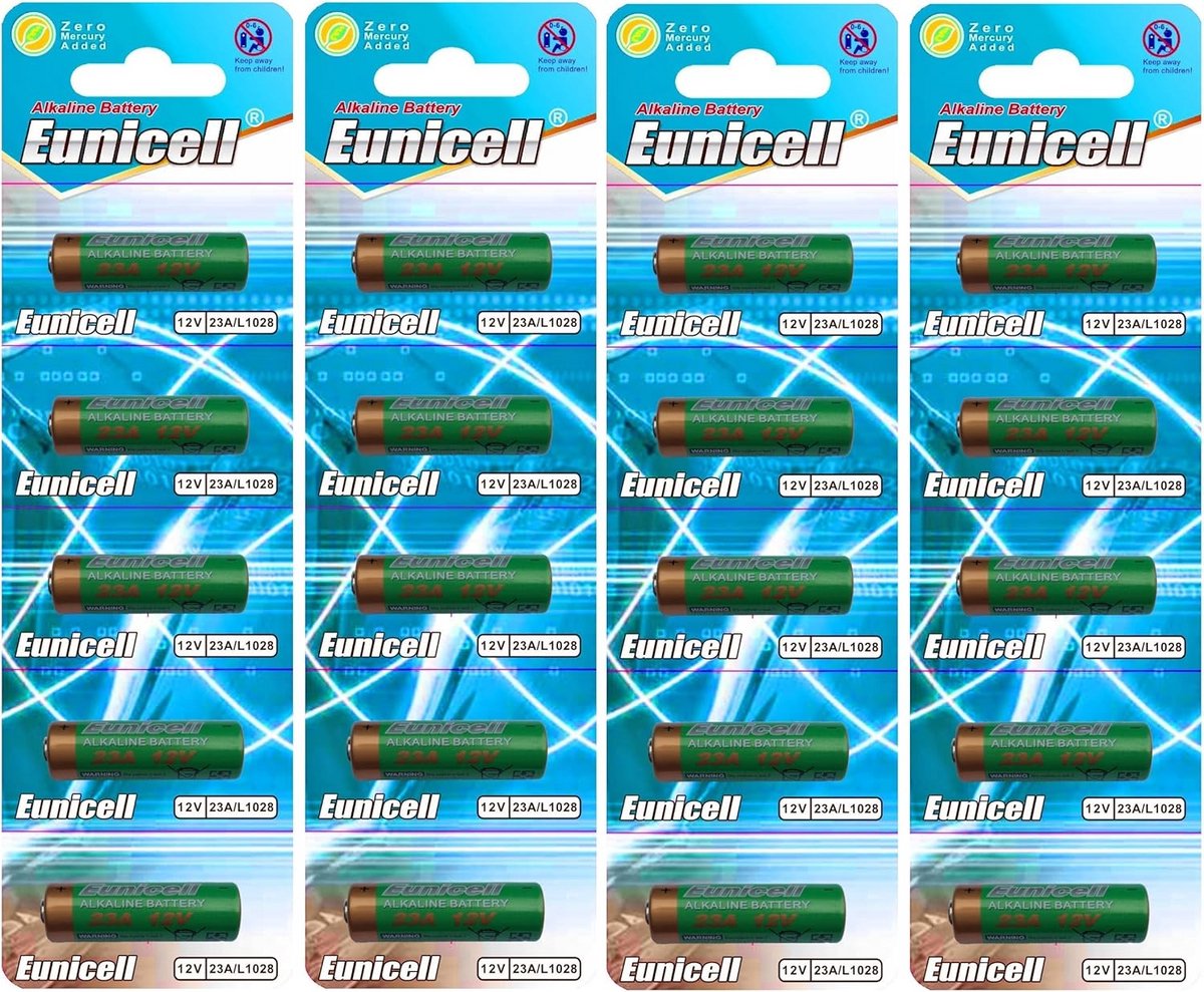 20 Pack 12V Alkaline Batteries MN21 23A V23GA L1028 A23