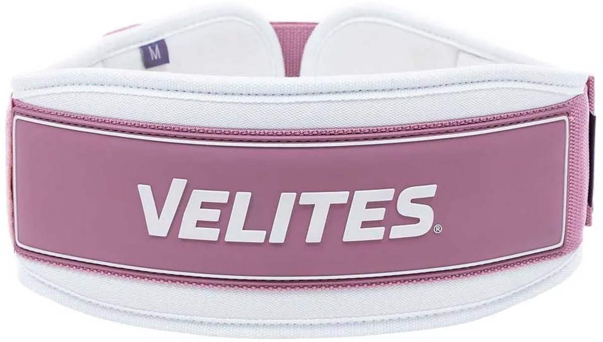 Velites Gewichthefriem – Lifting Belt voor Fitness, CrossFit & Powerlifting – Ergonomische Steun, Comfort & Stabiliteit – Roze – S
