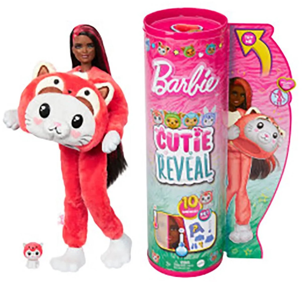 Barbie Cutie Reveal Pop - 30 cm - Kitten Rode Panda - Barbiepop — afbeelding 12