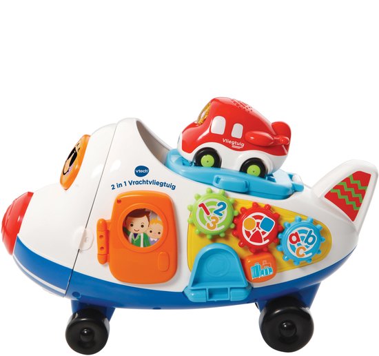 VTech Toet Toet Auto's 2 in 1 Vrachtvliegtuig - Educatief Baby Speelgoed - Speelgoed Auto - Cadeau - 1 tot 5 Jaar